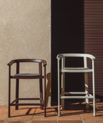 Уличный полубарный стул Erice из алюминия и веревки коричневого цвета, 75 см