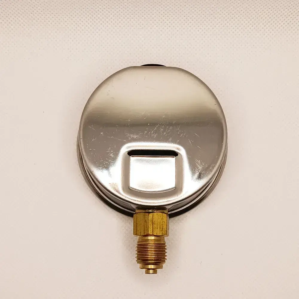 Манометр гидравлический на 25 бар (350 psi), 63 мм, G 1/4" радиальный, виброустойчивый - глицериновый