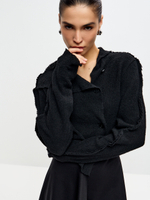 Кардиган FUTMI с хаотичными застежками черный