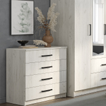 "Фиеста" Комод 850 дуб крафт белый (БТС)