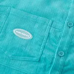 Рубашка Ymkashix Velvet Button бирюзовая