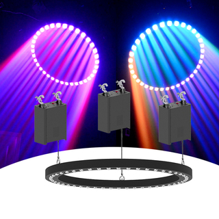 Кинетическое кольцо 90 см, с эффектом Beam, на 3-х лебедках