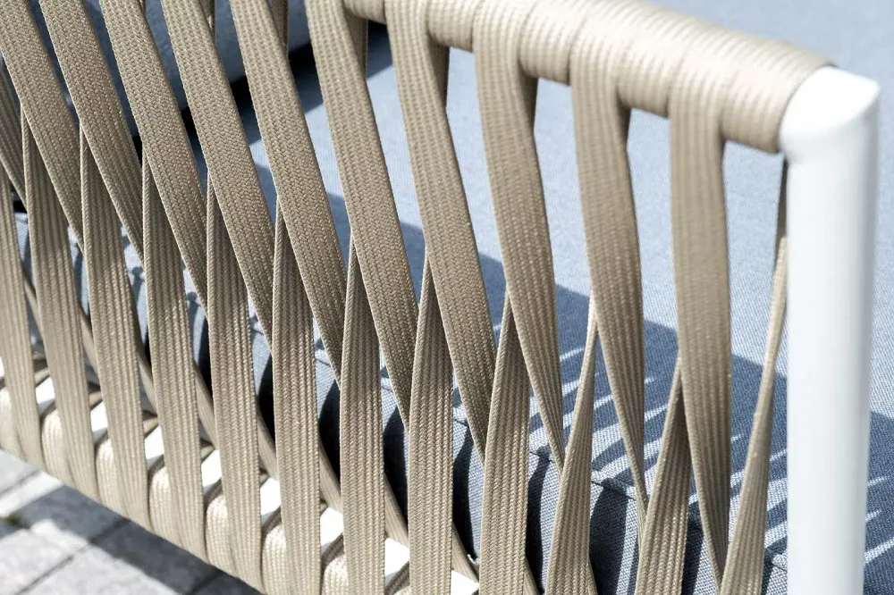 "Касабланка" лаунж-зона плетеная из роупа 4-местная, цвет серый