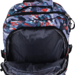 Рюкзак школьный 38*25*12см, серый, 2отдел+карман, 2бок.кармана