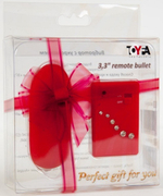 Красное виброяичко с пультом ДУ