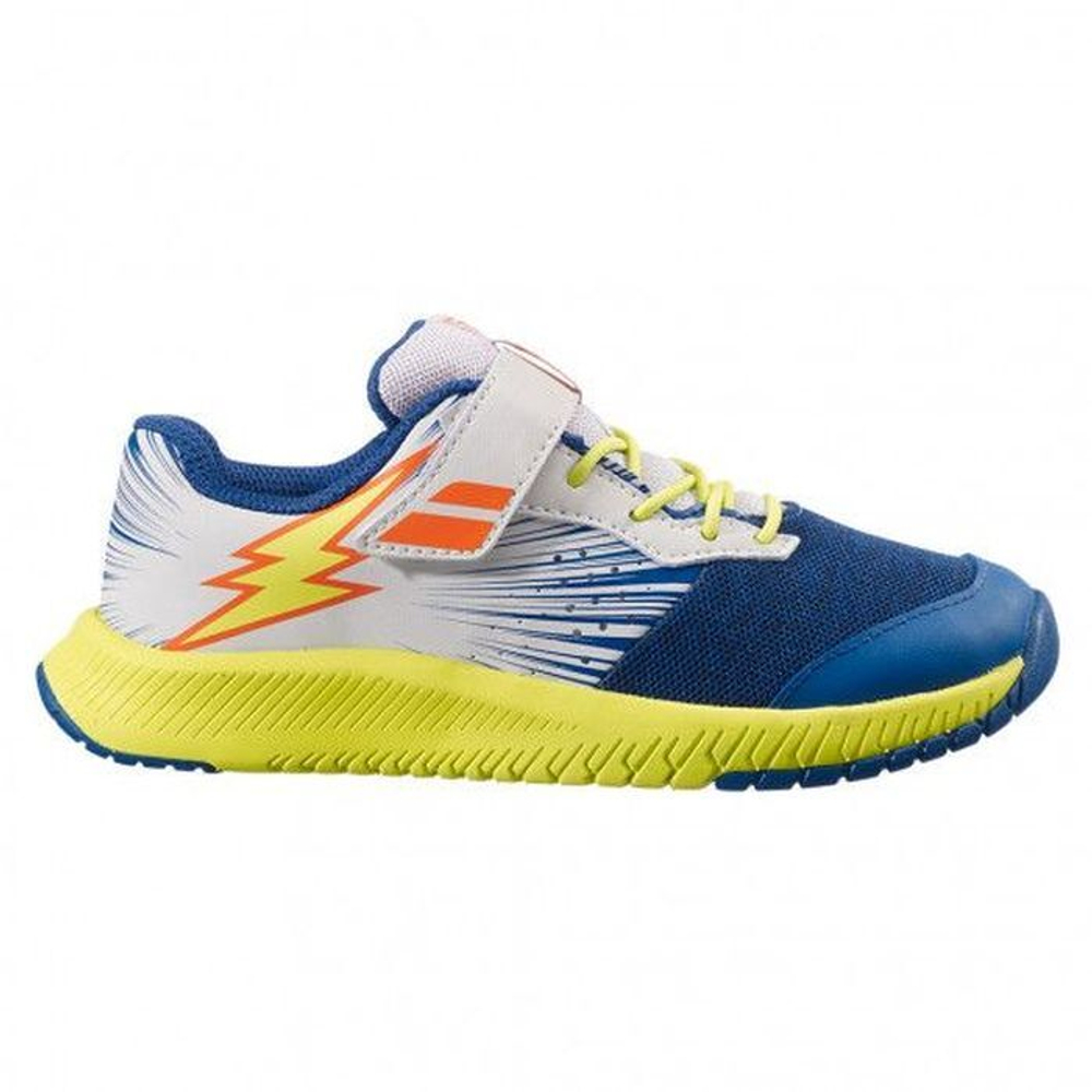 детские Кроссовки теннисные Babolat Pulsion All Court Kid - dark blue/sulphur spring