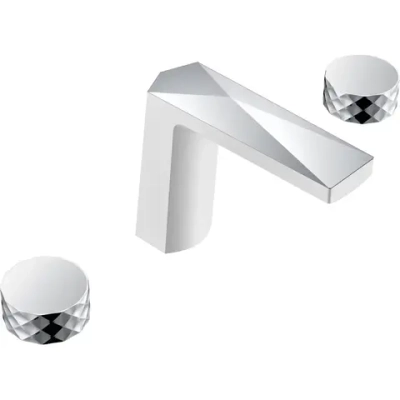 Смеситель для раковины Boheme Venturo 150-WCR-DIAMOND белый, хром