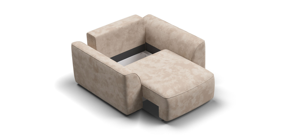 Кресло KING MODOOL Велюр Alkantara пепел