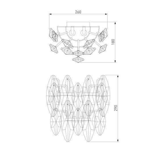 372/2/ настенный светильник/ Strotskis