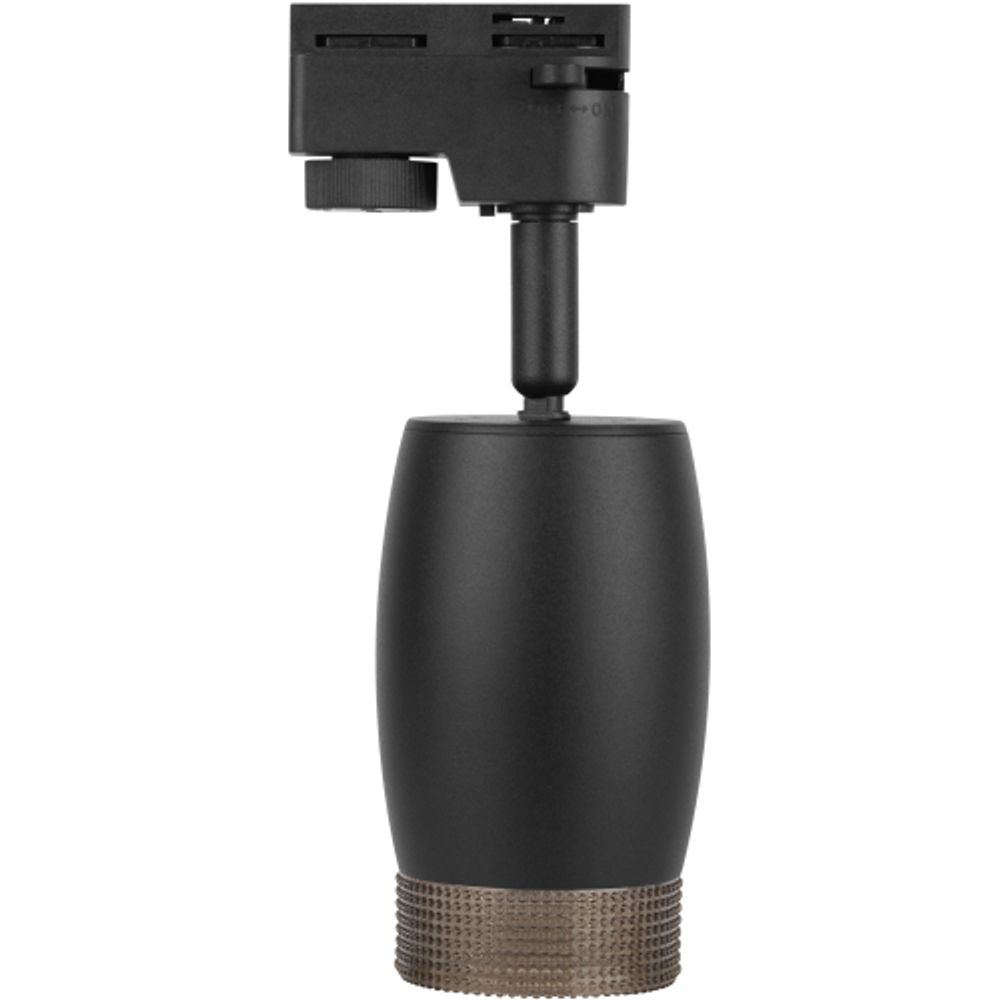 Трековый светильник однофазный ЭРА TR51-GU10 BK под лампу GU10 матовый черный