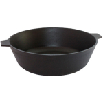 Сковорода литая чугунная 260х60 с двумя ушками