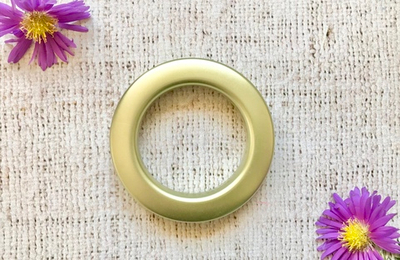 Люверсы матовые для штор, Ø 4,3 см, золото