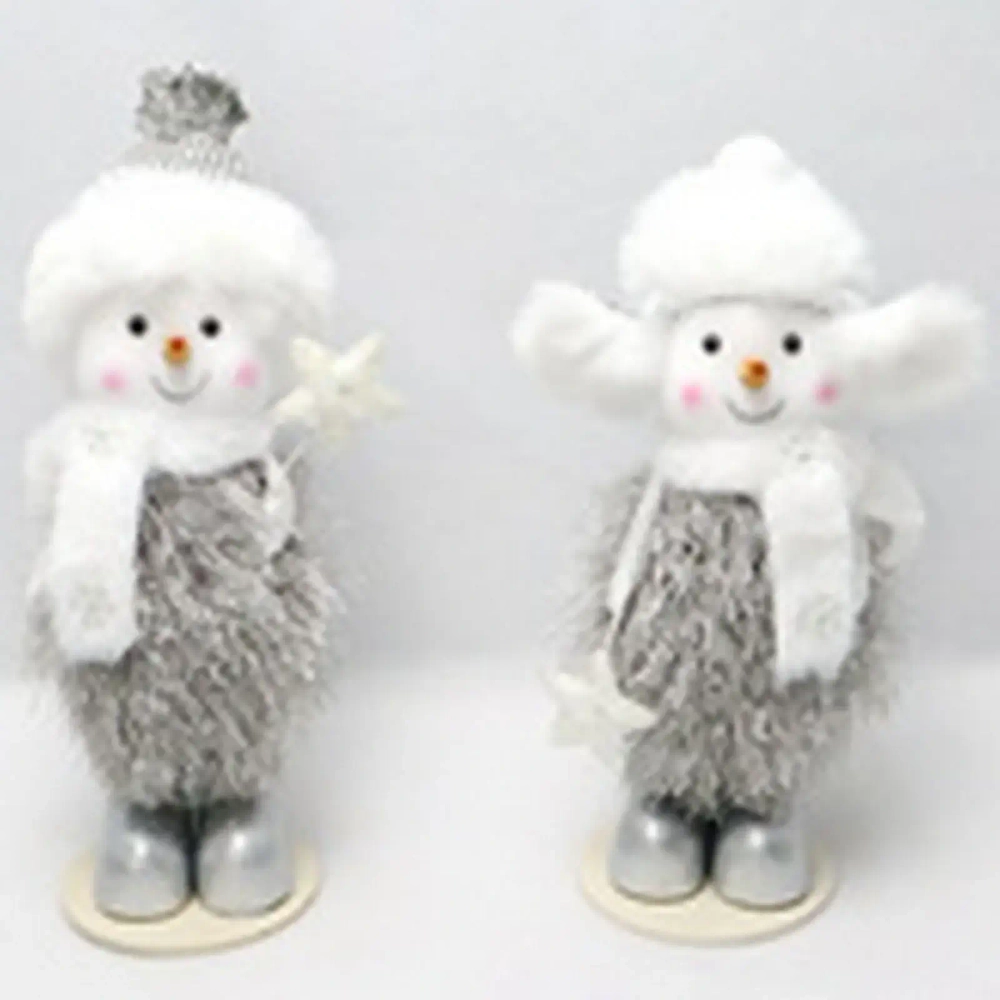 Фигурка «Зимний снеговик» 25 см, Серебро (микс дизайнов)