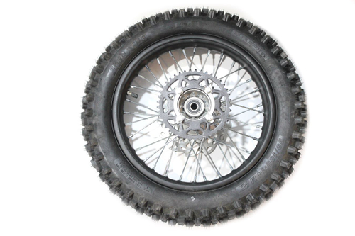 Обод задний 14" (d15mm, торм. диск 190мм,420-41) 90/100-14" сталь с резиной, черный