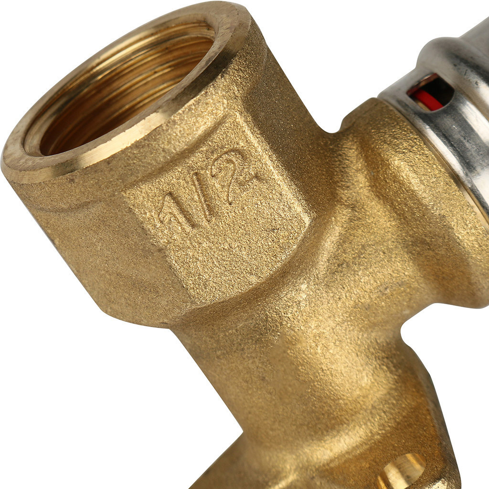 Угольник STOUT настенный с креплением короткий ВР 1/2" х20 пресс