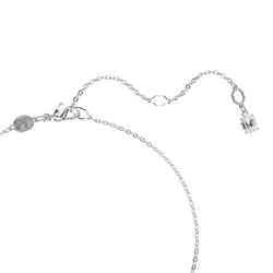 SWAN:NECKLACE PRL GRY/RHS