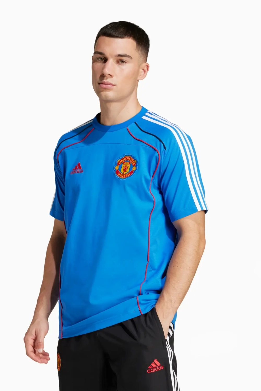 Футболка adidas Manchester United 24/25 Urban Purist Tee - синий