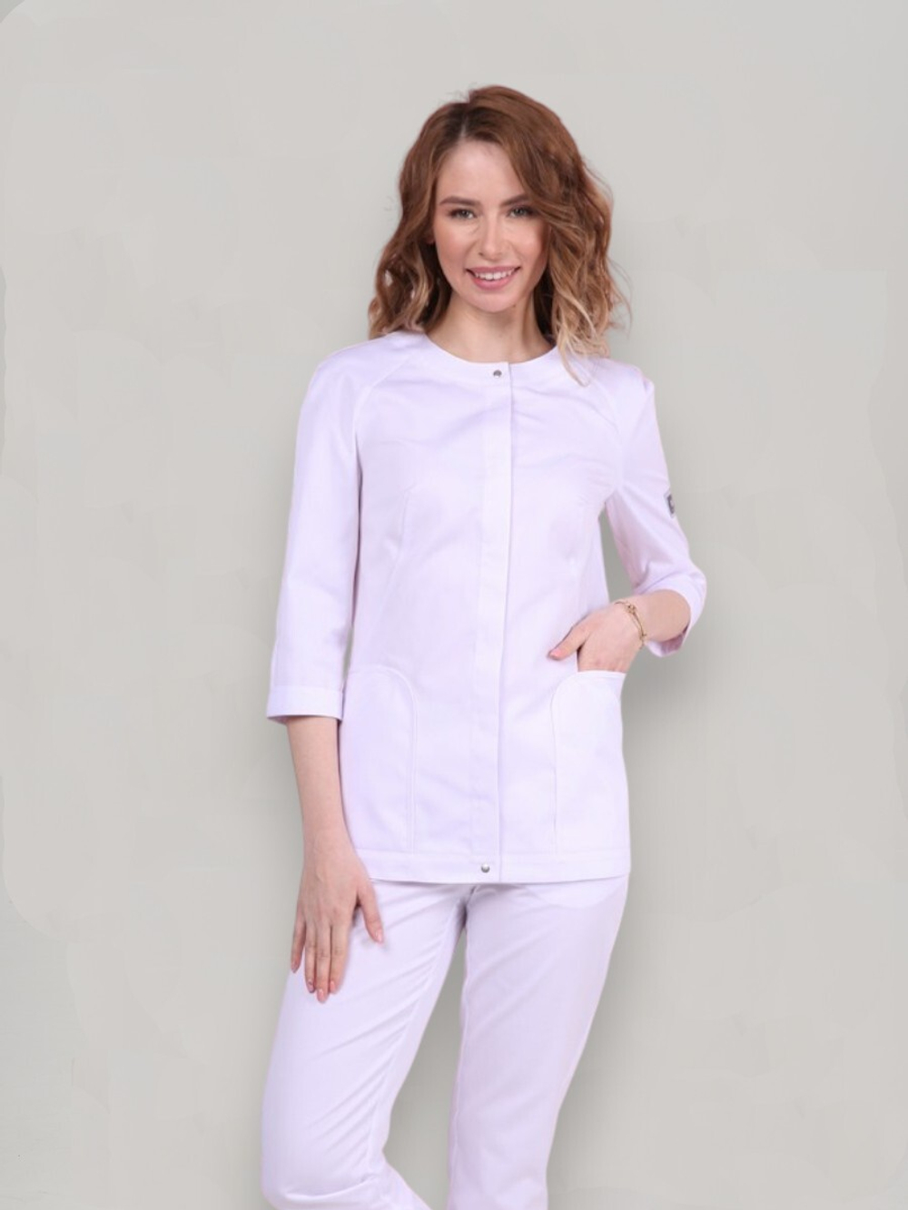 Блуза медицинская женская | Бл-357 к 3/4 сатори