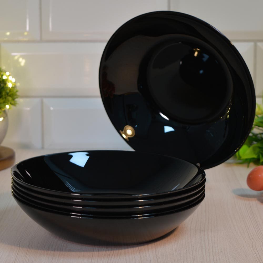 Набор тарелок суповых 6шт 20см "Norma nero" Prima Collection