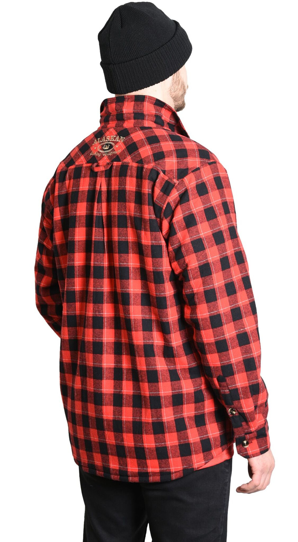 Рубашка мужская в клетку теплая с длинным рукавом  XXL