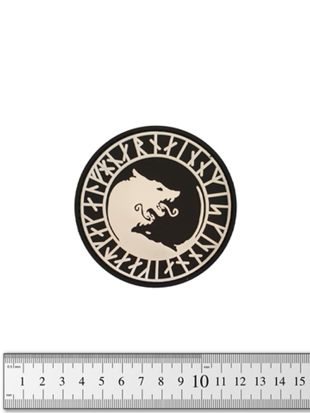 Шеврон Волки Ульфхеднар руны PVC