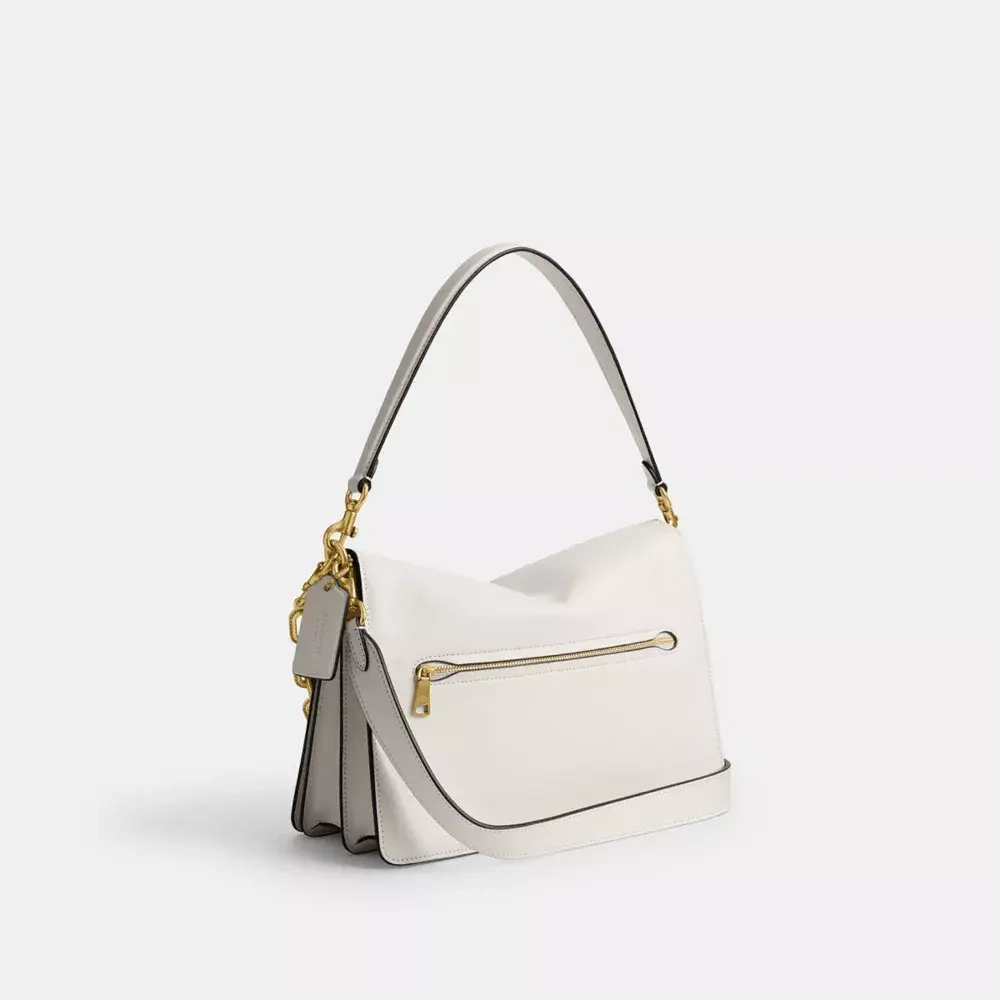 COACH СУМКА ЧЕРЕЗ ПЛЕЧО TABBY 30 CHAIN, БЕЛЫЙ