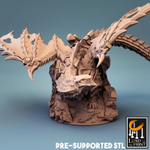 Armored Dragon Бронированный дракон монстр миниатюра для dnd, днд, pathfinder, фентези, Настольная игра, НРИ, Варгейм, РПГ