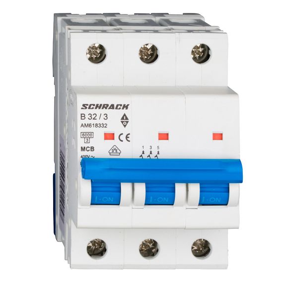 Автоматический выключатель Schrack Technik 3P B 32A 6kA Amparo AM618332--