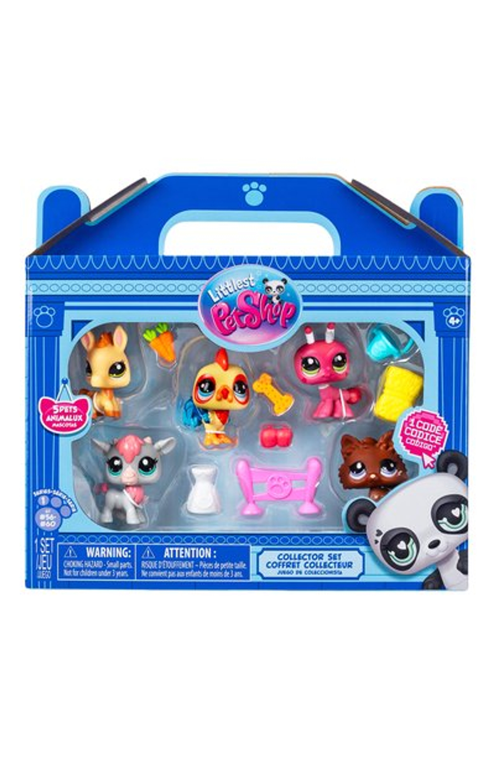 Набор Ферма пять фигурок мини-животных с аксесс