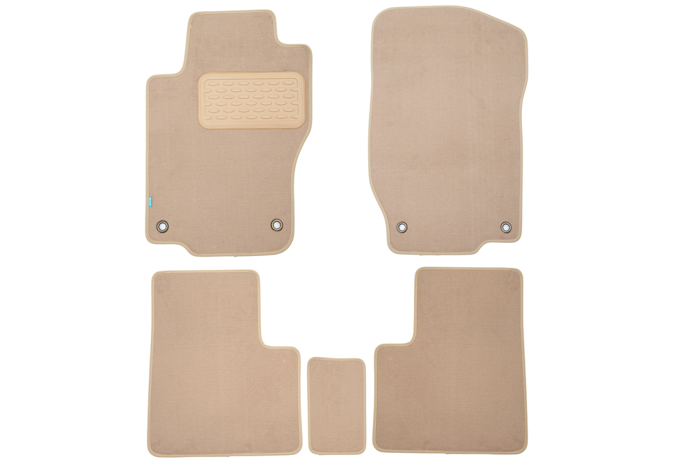 Коврики в салон для MERCEDES-BENZ GL-Class X164 2006-2009, 2009-2012, внедорожник , 5 шт. (текстиль, бежевые) KLEVER04342122112KH