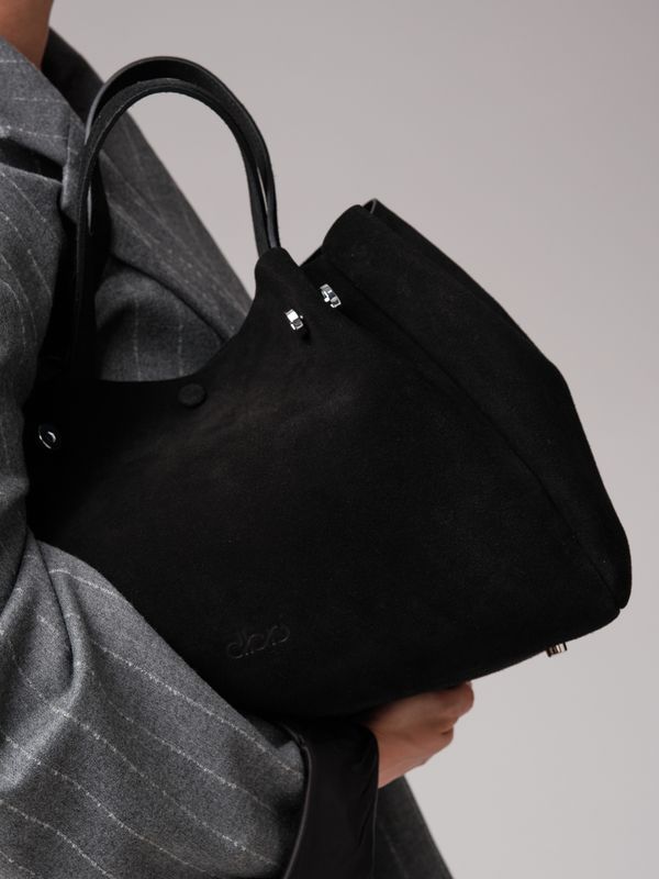 Замшевая сумка с матрешкой Vasilisa DBR 31210 черный