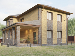 Облицовочный кирпич, коллекция Стандарт, неполный прокрас