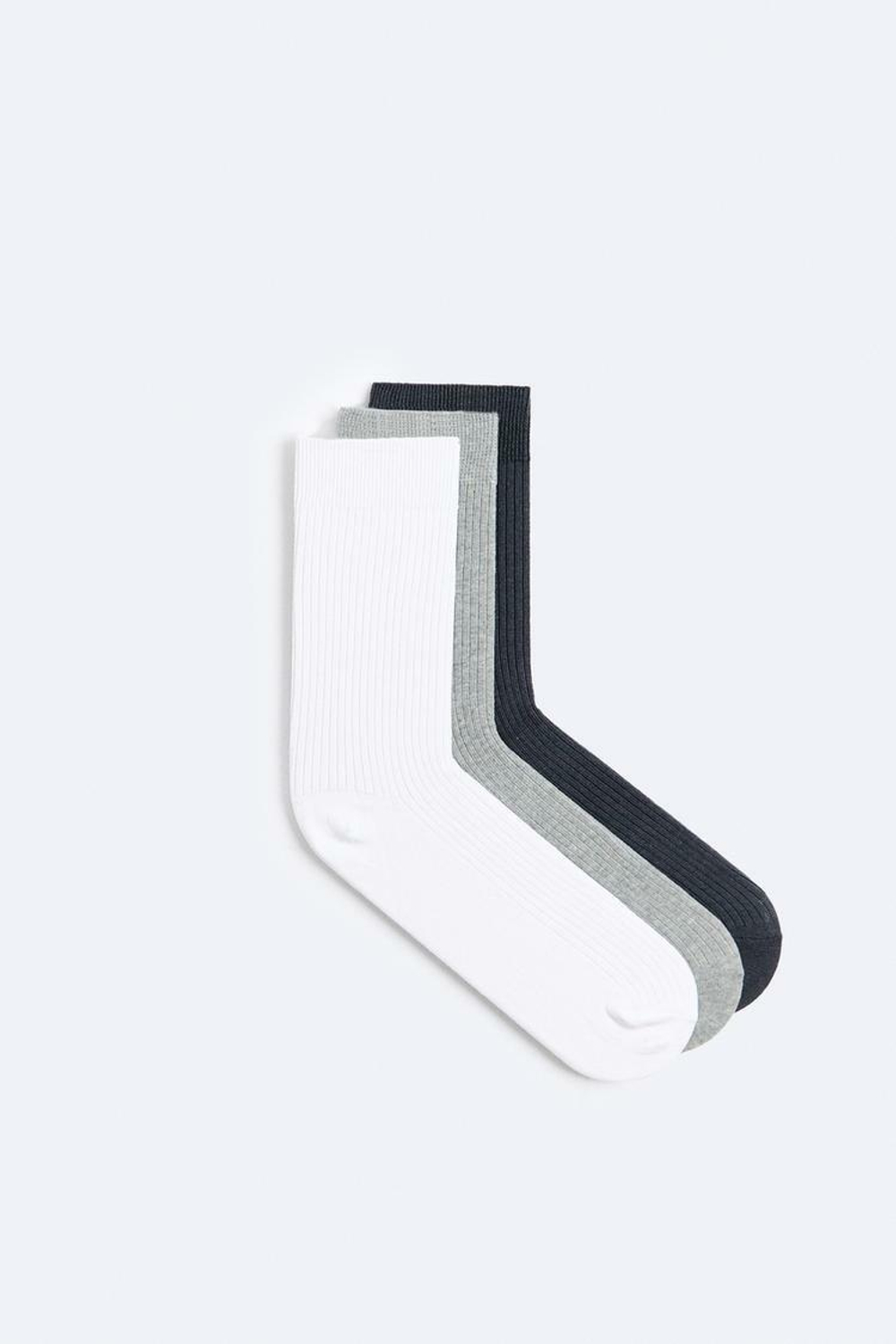 ZARA 3 УПАКОВКИ КОНТРАСТНЫХ НОСКОВ, РАЗНЫЕ