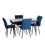 Стул обеденный Sweet LT, велюр, Blue (синий), 41х55х88 см
