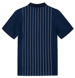 Мужское теннисное поло Fila Hooper Oversized Polo Shirt Men - black iris