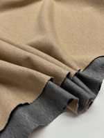 Трикотаж хлопок с шерстью и шерстью верблюда Dondi double face серый/кэмел