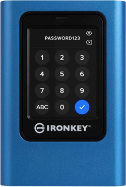 Kingston IronKey Vault Privacy 80 960GB — Зашифрованный внешний SSD с сенсорным экраном FIPS 197 сертификация и защита от несанкционированного доступа