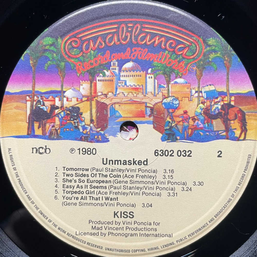 Kiss - Unmasked (Скандинавия 1980г.)