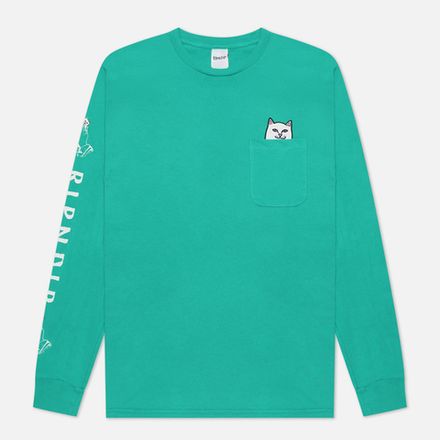 Лонгслив Ripndip Lord Nermal Pocket Tee Long Sleeve Teal