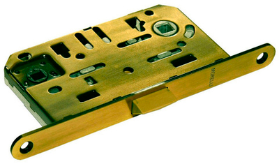 Замок с пластиковой защелкой MORELLI 1895 P AB, под завертку, бронза