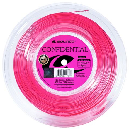 Теннисные струны Solinco Confidential Soft (200m) - pink