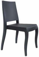 Стул пластиковый Papatya Class-X, антрацит матовый