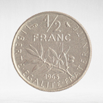 France, ½ Franc 1965 - Signature "O. Roty", VF