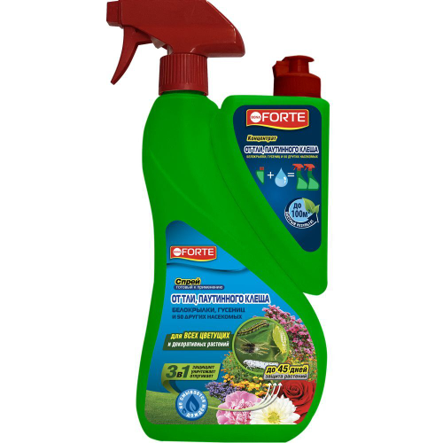 ИНСЕКТИЦИД BONA FORTE Д/ЦВЕТУЩИХ РАСТЕНИЙ ОТ ТЛИ СПРЕЙ 750МЛ+250МЛ
