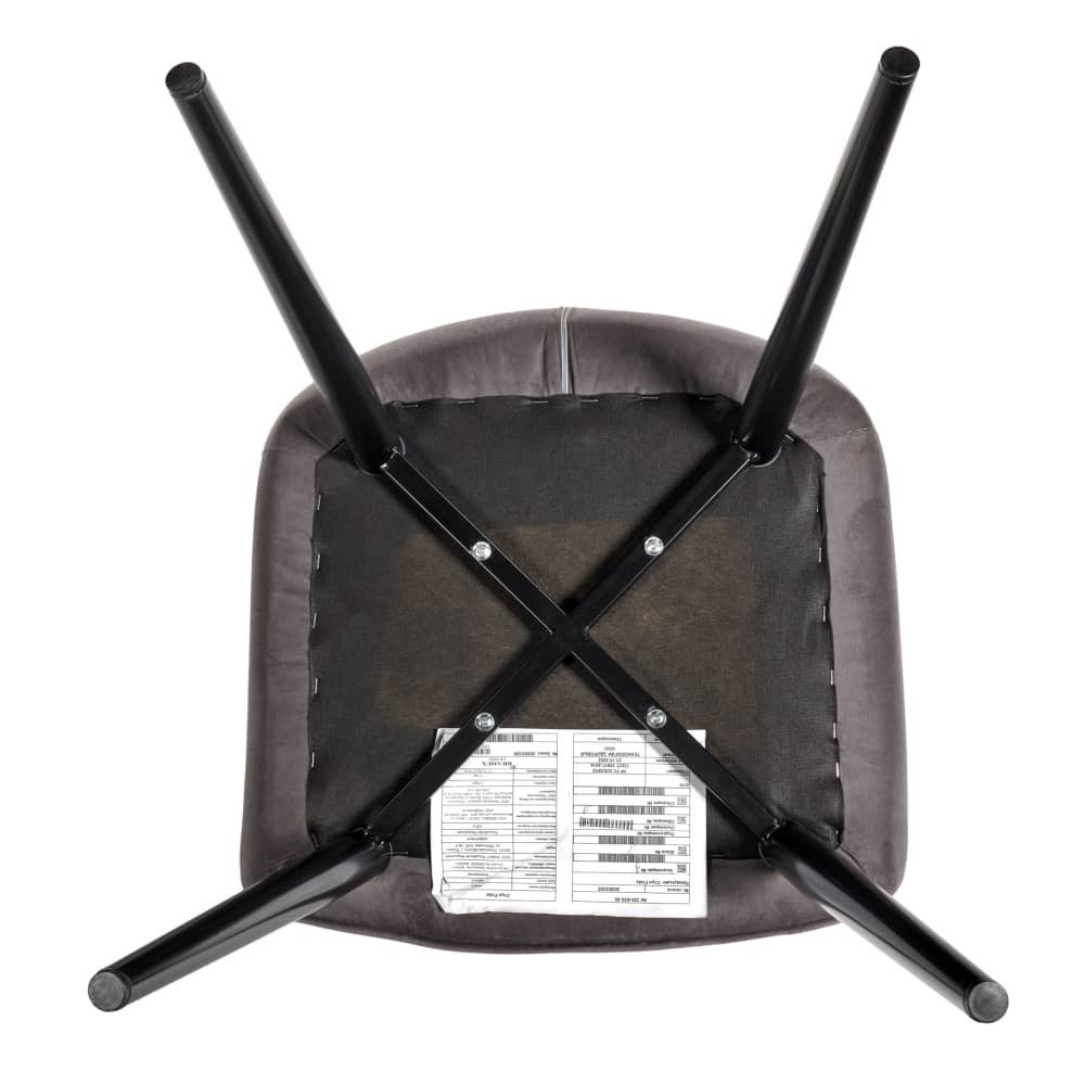 Стул Frida тёмно-серый велюр