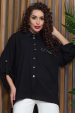 Рубашка Лиссабон (черная) Б13261-7М LT Collection