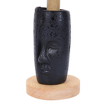 8209/1T MODERNI LN25 000 черный, керамика/текстиль Настольная лампа Е27 1*60W 220V VISIONA