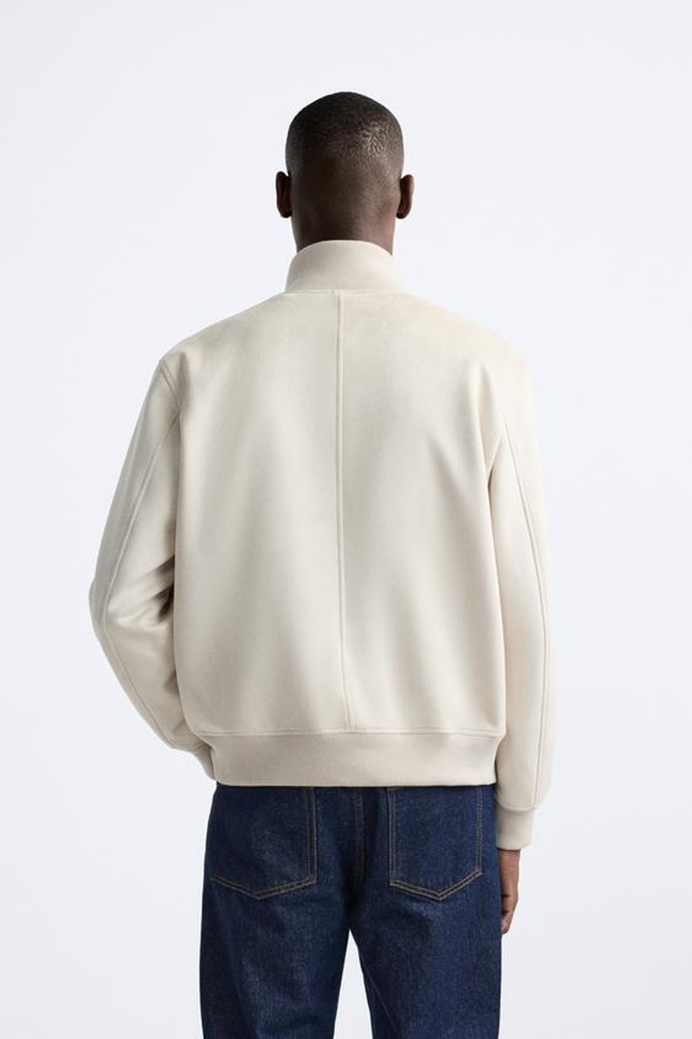 ZARA КУРТКА ИЗ ИСКУССТВЕННОЙ ЗАМШИ, ПЕСОЧНЫЙ