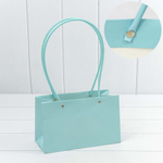 Пакет подарочный 22х13.5х11см Ваза для цветов (Голубой)