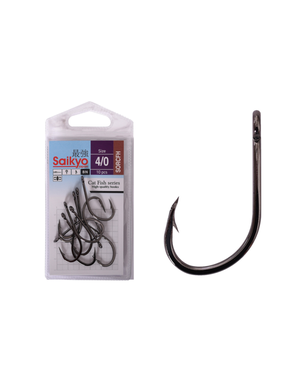 Крючки рыболовные Saikyo Cat Fish H № 8/0 (10 шт. в упк.)